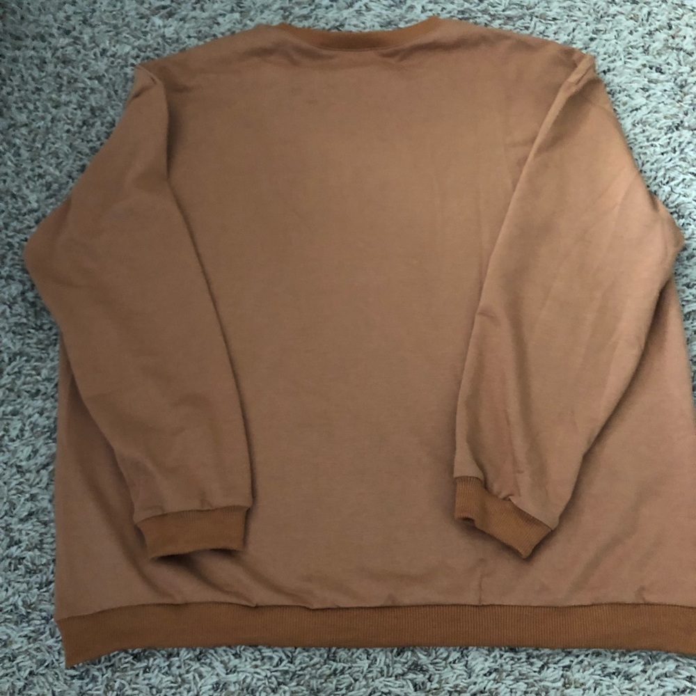 Brownish orangish long sleeve shirt
